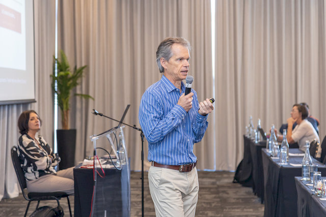 Dr. du Plessis presenting research findings at SoTL 2025