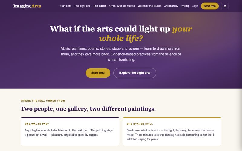 The ImagineArts website